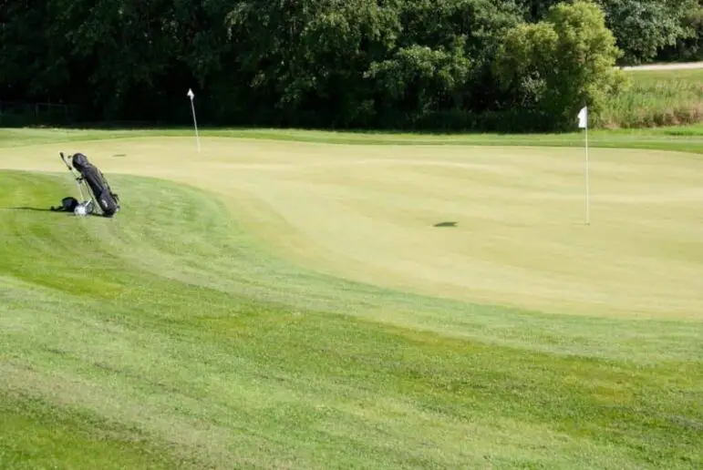 View of a par 72 golf course.